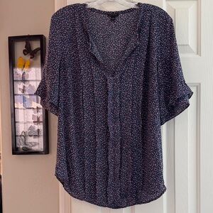 Ann Taylor Beautiful Floral Print Top Blouse